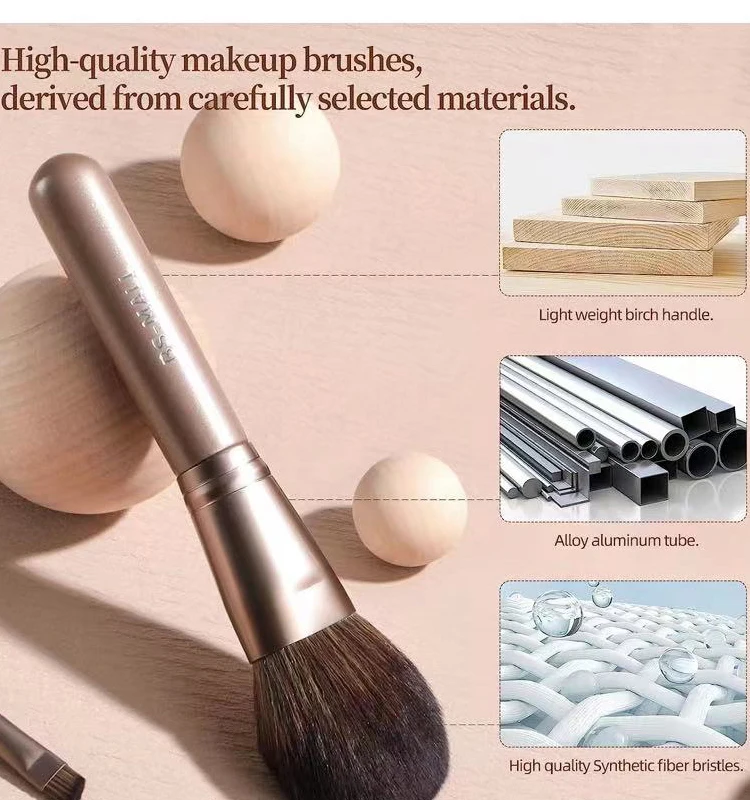 18 Pcs Make Up Brushes Synthetic Vegan Professional Makeup Brush ...