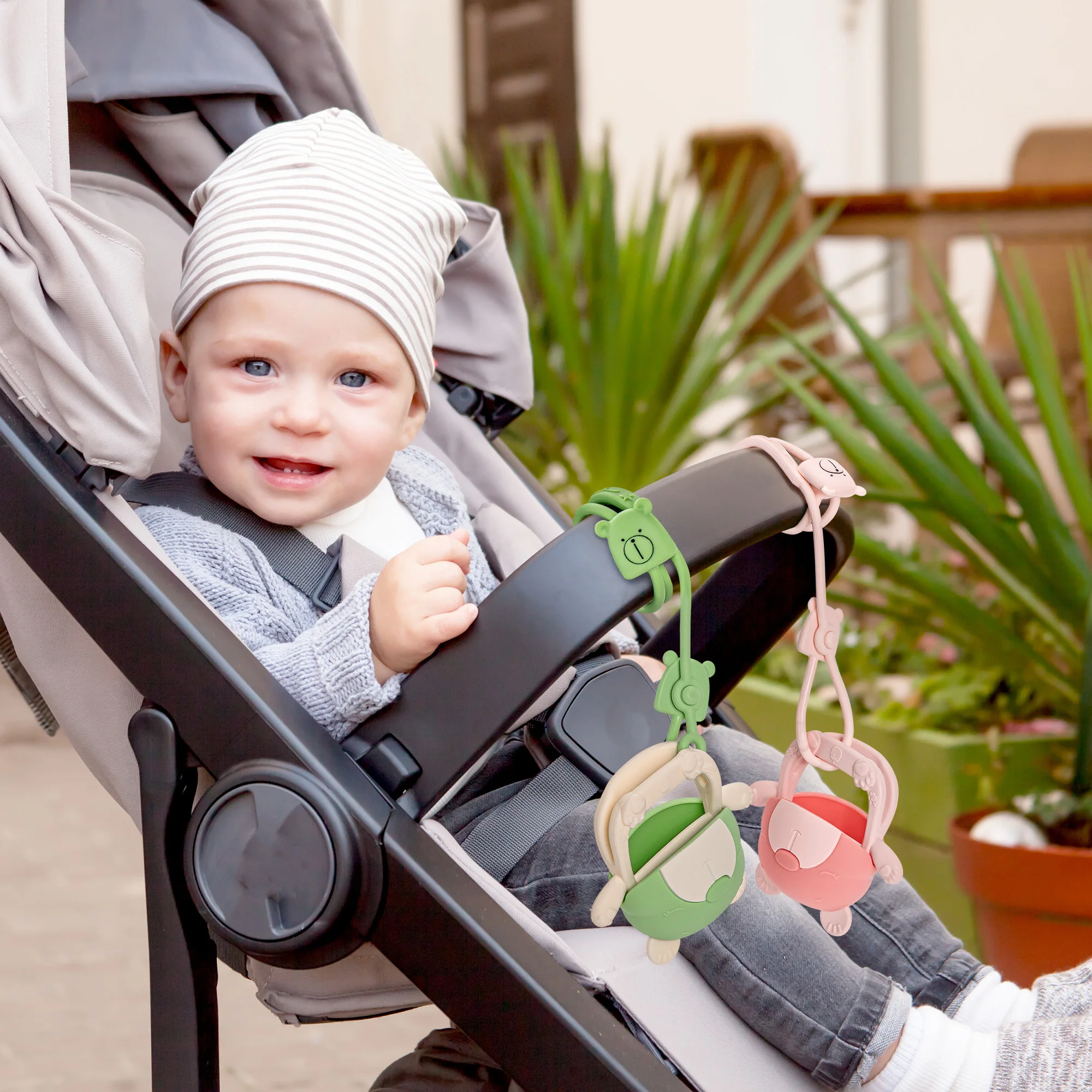 Toy Safety Straps 4pk Stretchable Silicone Pacifier Clips Baby Toddler