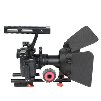 YELANGU C500 Camera Cage Kit With Follow Focus Matte Box A7 CAGE SET for DSLR GH4 A7S A7 A7R A7RII A7SII