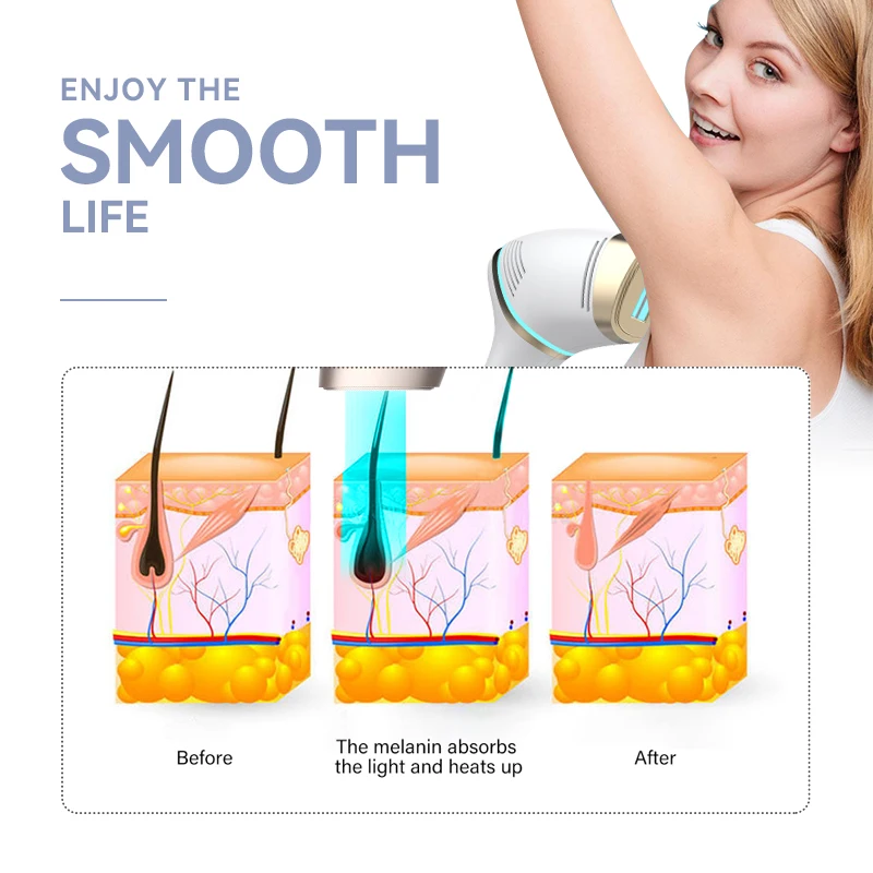 Устройство для безболезненного удаления волос с эффектом