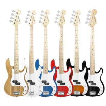 Professional wholesale price 4-string electric bass guitar and sound set