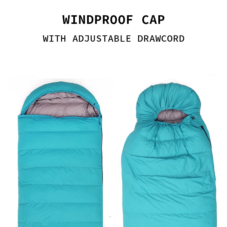 Custom Winter Outdoor Camping Hiking Bivy Sack Sleeping Bag Down Army