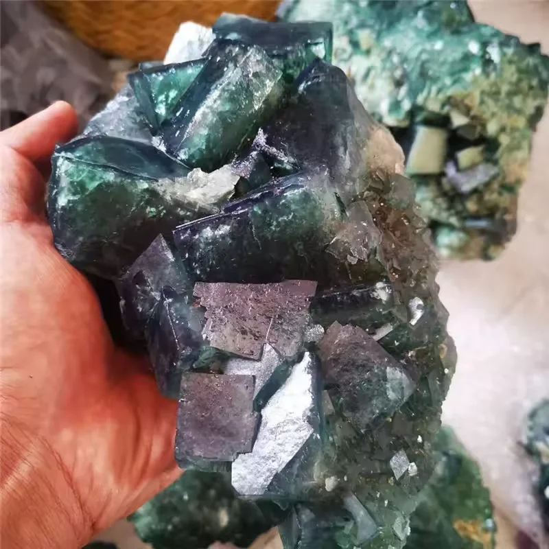 Wholesale Green Natural Fluorite Mineral Specimens Raw Rough Fluorite ...