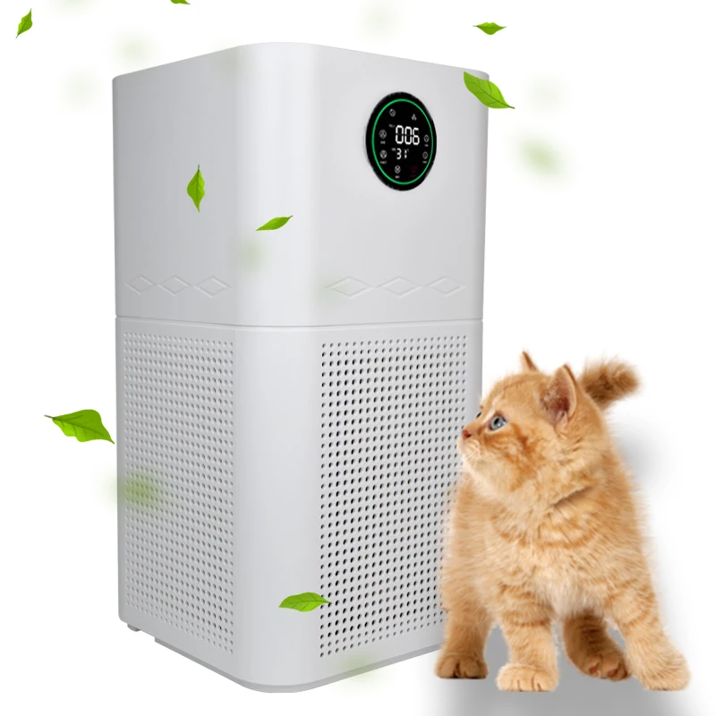 Máy lọc không khí điện Ur-Health di động cho gia đình năm 2024, bộ lọc HEPA cho phòng lớn, ion âm và tia UVC/UV tùy chọn, phích cắm chuẩn EU & Mỹ