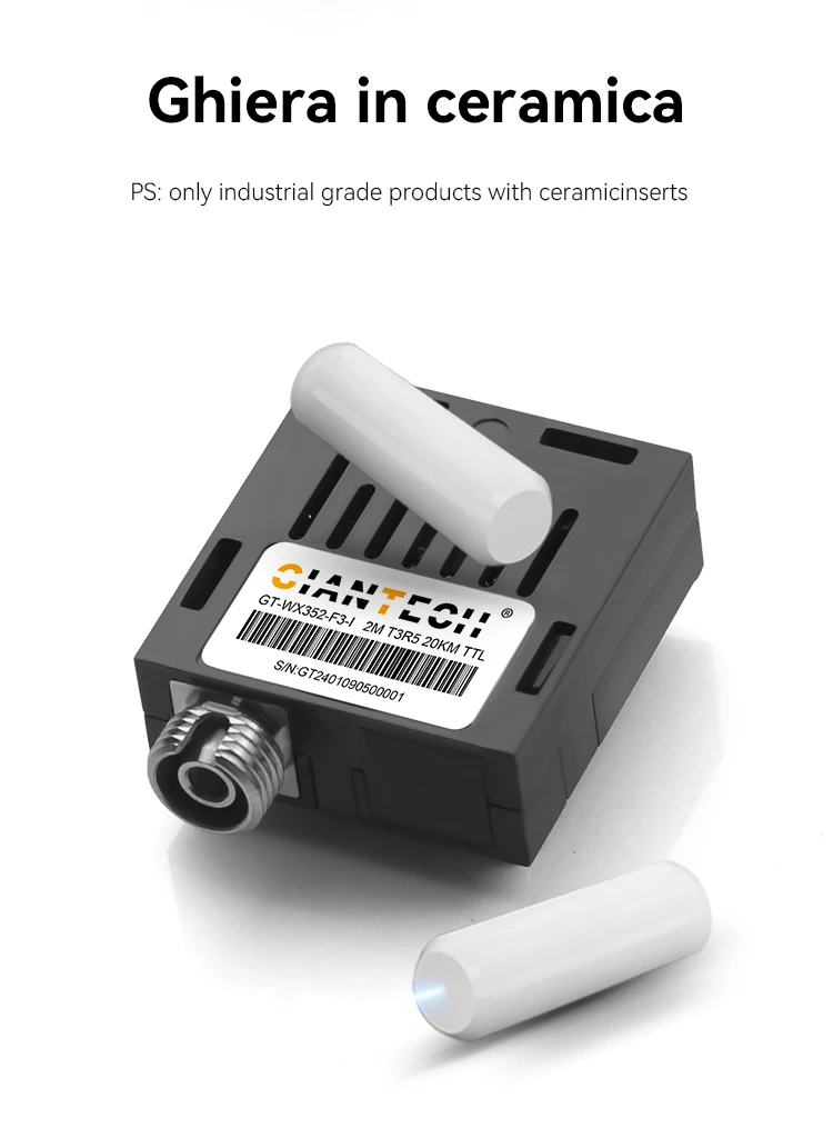 GIANTECH New Serial TTL Level 1X9 Optical Module DC2M Single Fiber FC 3 ...