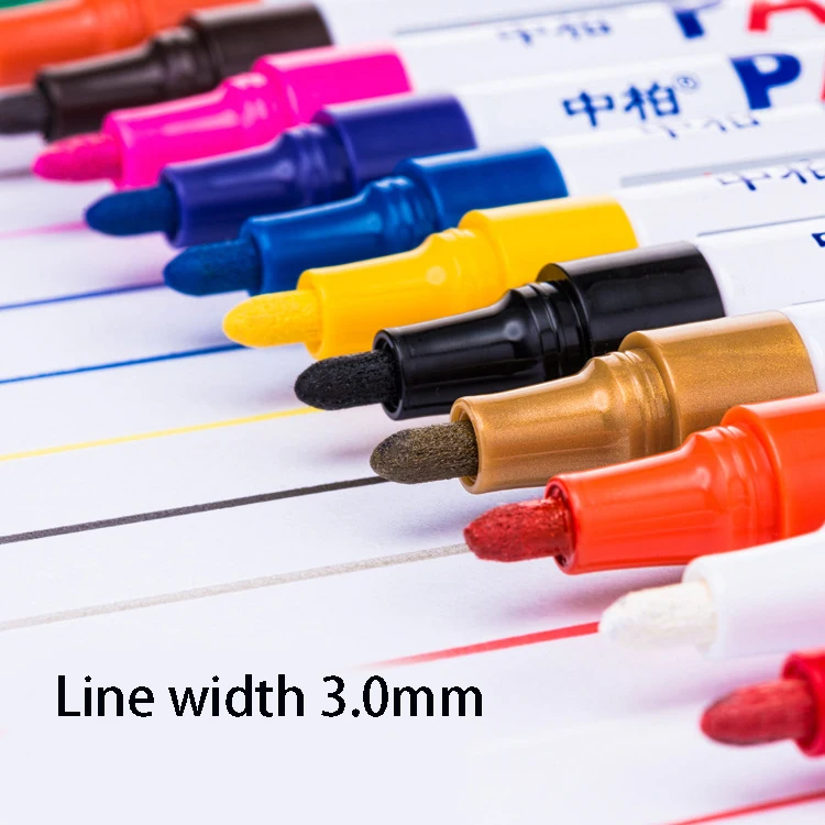 Оптовая продажа ручка для краски белая масляная маркерная водонепроницаемая и устойчивая к