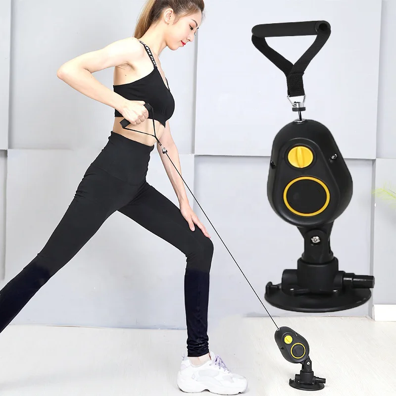 ONTFITNESS домашний тренажер для тренажерного зала, коммерческое оборудование для фитнеса, силовые эластичные приседания, настенный шкив, веревочный тренажер