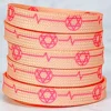 Light yellow pink star array