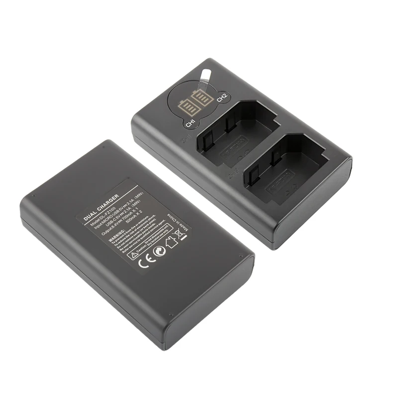 NP-FZ100 NP FZ100 Smart LCD Display Camera Battery USB Dual