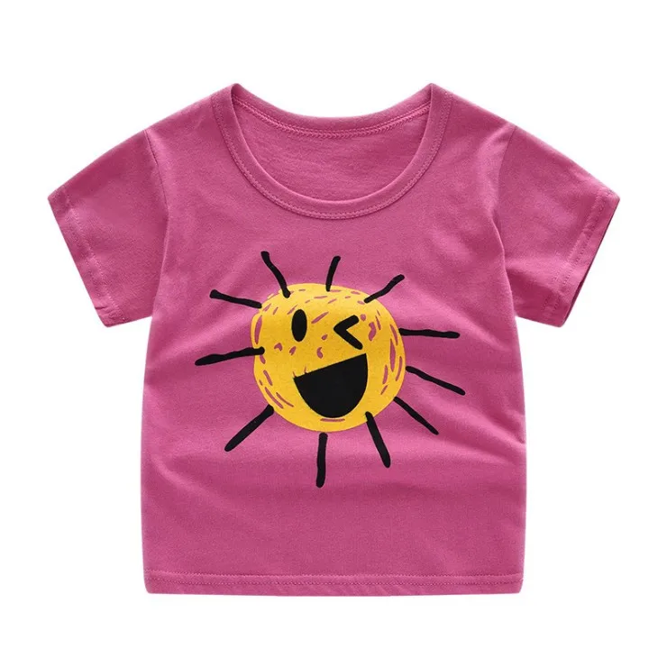 
 2020 лето детская футболка с коротким рукавом и юбка из хлопка для девочек комплект платья из двух частей, платье От 1 до 4 лет детская одежда с рисунком из мультфильма; Юбка для девушек  