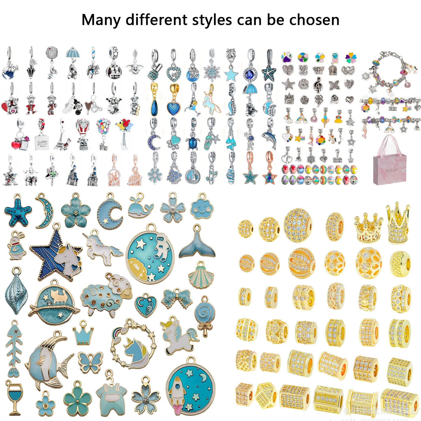 Custom Style Diy Accessories Italian Wholesale 925 Sterling Silver Beaded Bracelet Charms Buy