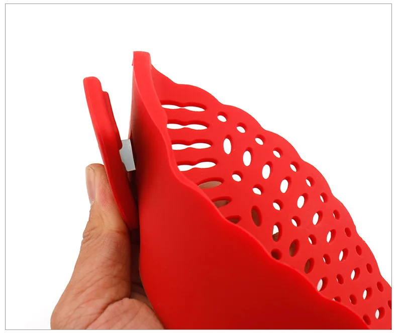 Raybin Kitchen Adjustable Silicone Pasta Strainer Silicone Sink