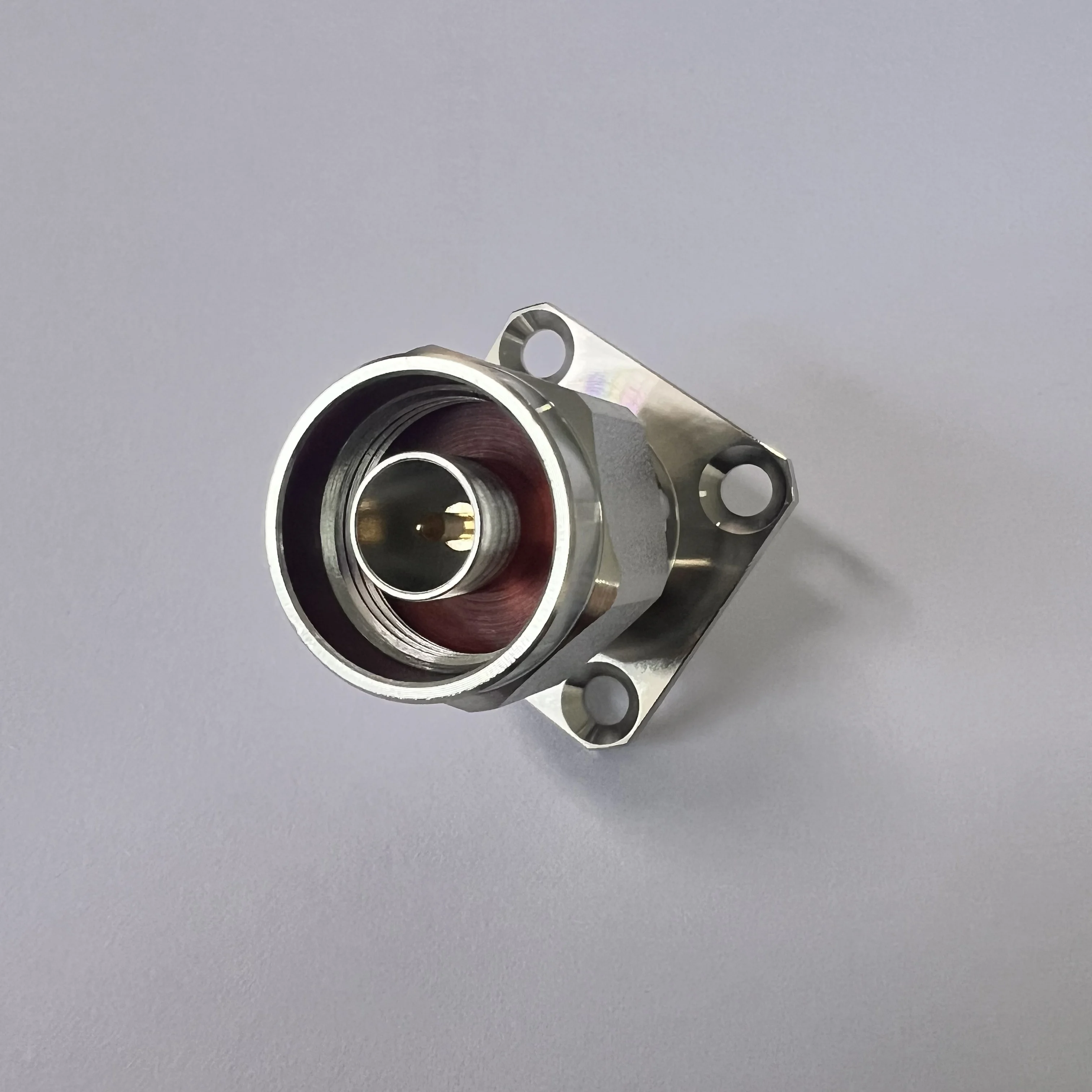 product hexagon n jfd connector rf male n connector 4 holes flange n connector-2