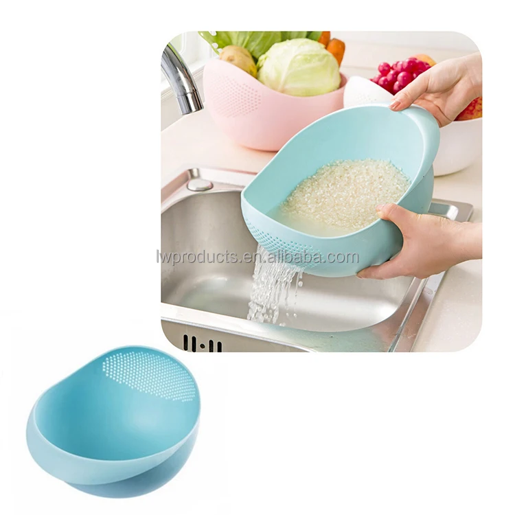 Multipurpose Plastic Kitchen Food Vegetable Washing Drain Sieve Filter Strainer Colanders Rice