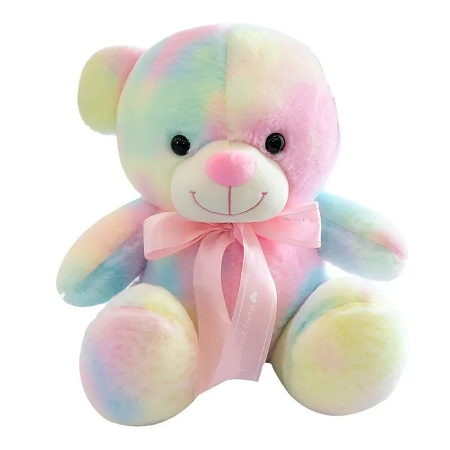 Rainbow Hug Teddy Bear Plush Toy Skin-friendly Colorful Stuffed Animal Plush Toys