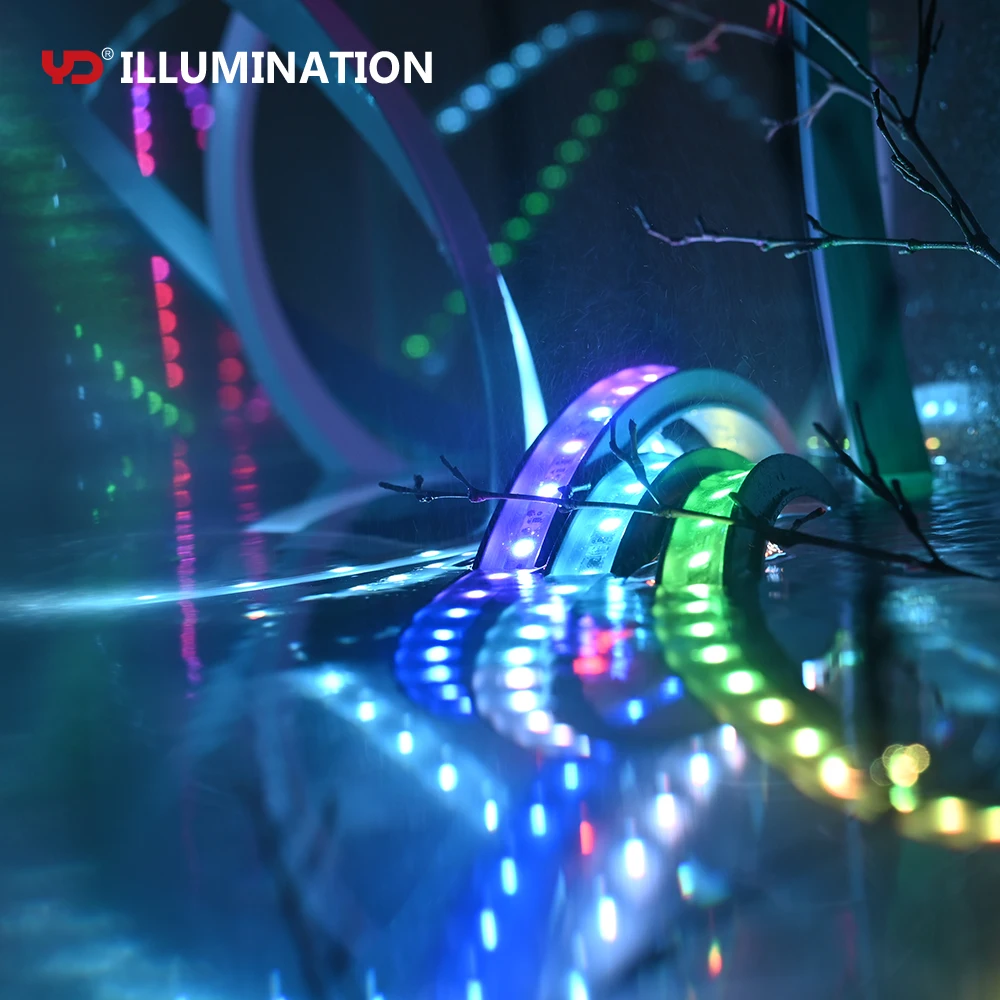Vivid Outdoor SIP Controlled Waterproof and Fireproof 12V Vivid RGB LED Strip Light