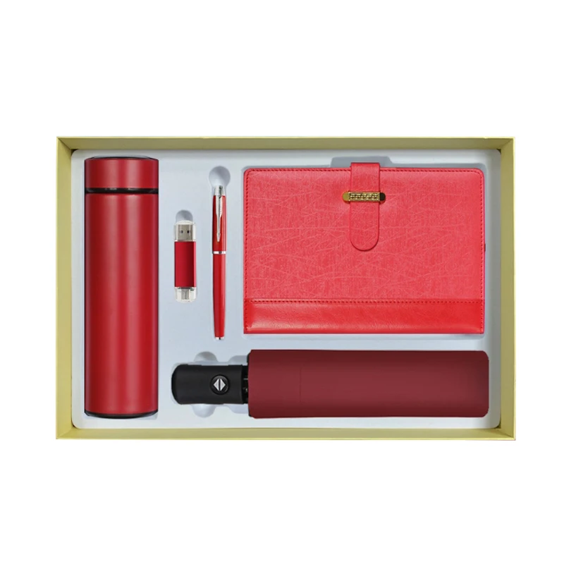 2024 New Releases Business Practical Insulation Cup Notebook Set Umbrella Hand Gift Opening Celebration Festival Souvenir