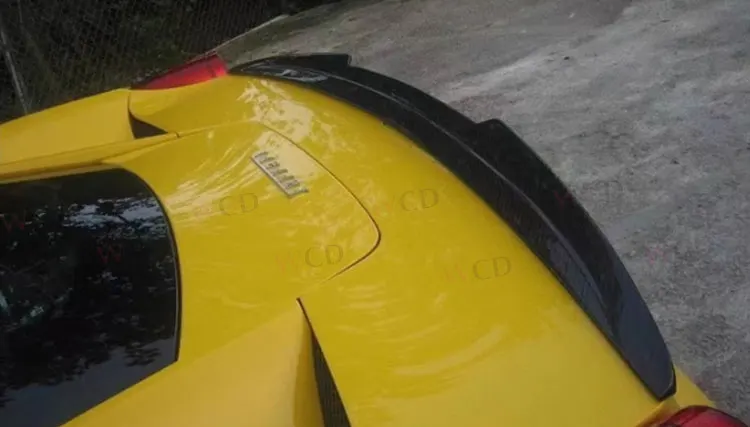 V Style Carbon Fiber Rear Spoiler For Ferrari 458 Italia Speciale 2011 ...