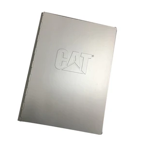 High Quality 8.5'' Metal Aluminum Notebook Cover A4/A5 Size Protective Ring Binder Book Cover for Book Preservation