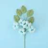 Blue-5Seven branches of fragrant flowers in the head.