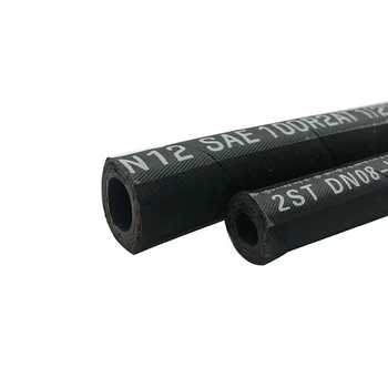 China Wholesale Flexible Free Sample Wire Braid Rubber Hose High Pressure Hydraulic Hose