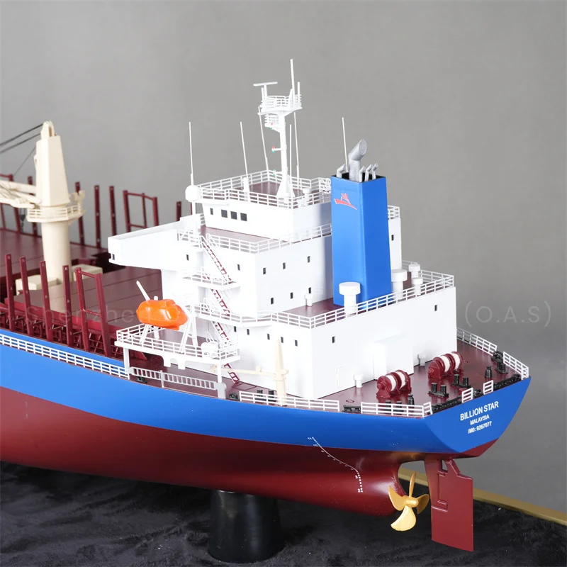 Highly realistic bulk carriers model designed for Mazagon Dock Limited, with accurate gross tonnage and complete general arrangement. Exquisite bulk carrier hold model clearly shows internal structure, restoring real ship details. Made of premium materials with fine craftsmanship, ideal for maritime exhibitions, corporate gifts and shipyard displays. Support custom size, color and logo. Professional factory production, perfect for port, shipping and offshore enterprises.Amber@vesselmodel.com Tel: +86 18038048785