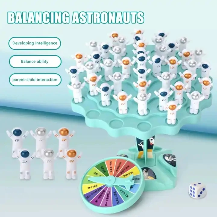 Astronaut Balance Trees Puzzle Playing Board Games Toys Fun Intelligence Interactive Balance Trees Toys for Children Gift