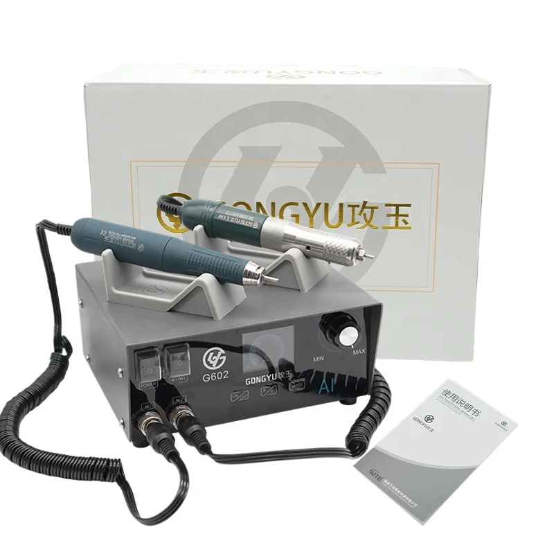  AI Jewelry Engraving Machine LED Display 60000RPM 300W Brushless Dental Laboratory Micromtor for Precision Polishing