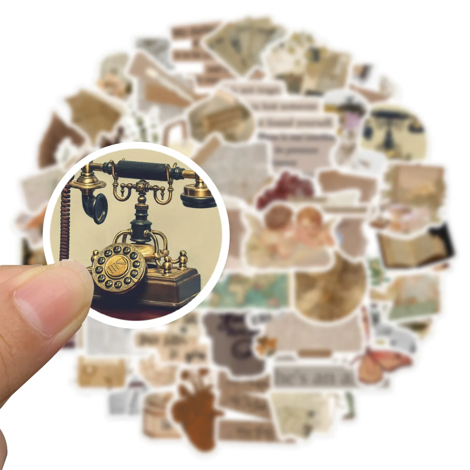 200 Autocollants Vintage Musique Et Esthétique - Stickers Décoratifs Imperméables - Pour Laptop, Guitare, Valise... - 13