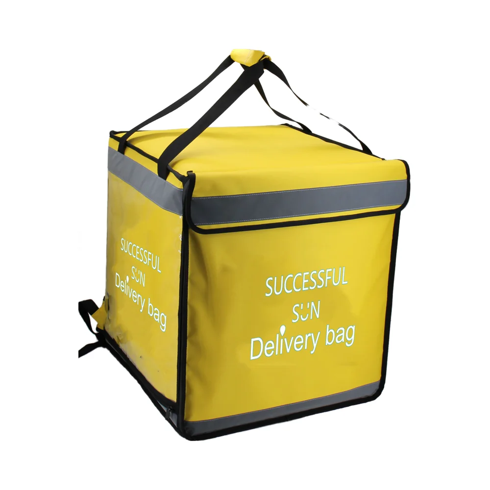 BSCI Certified Insulated Food Delivery Bag for Motorcycle  Reusable Cooler Backpack Custom logo Insulated