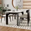 One table with six chairs