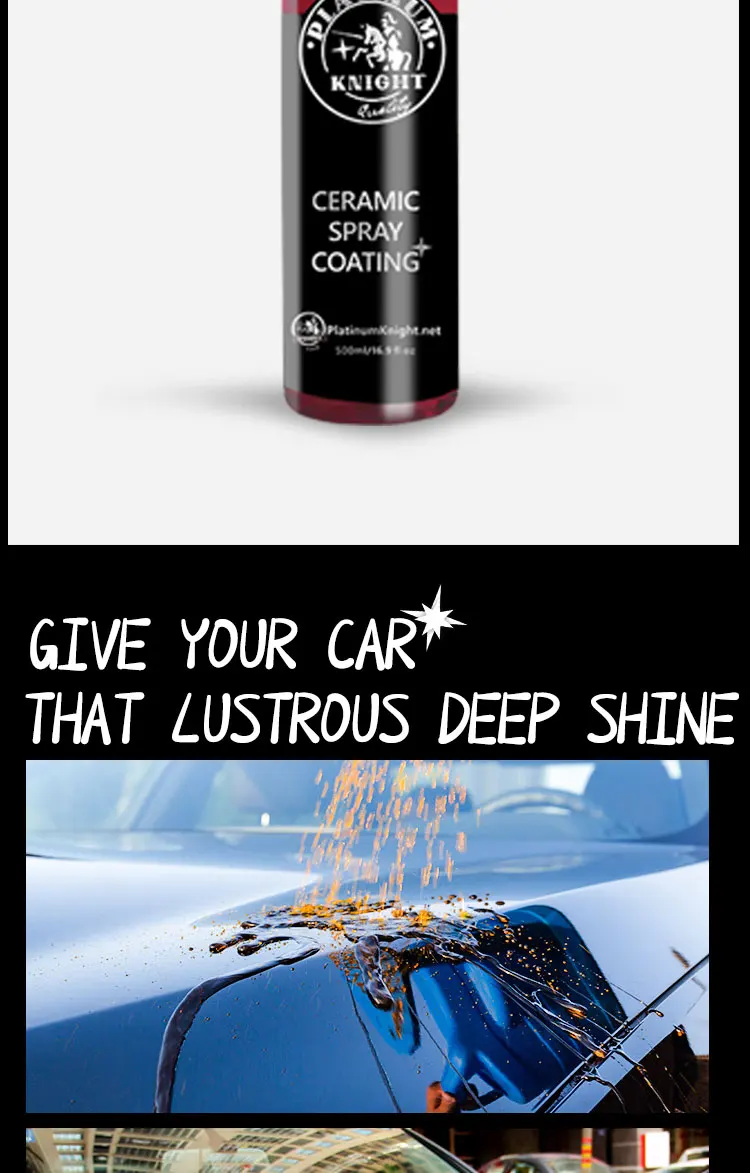 Car Shine Armor Hydrophobic Water Repel Graphene Ceramic Coating Spray