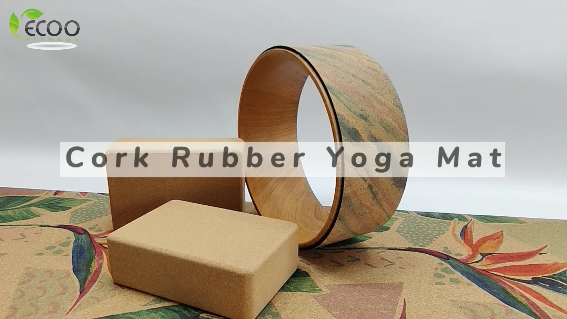 Non Toxic Cork Natural Rubber Printable Yoga Mat With Carry Strap Buy
