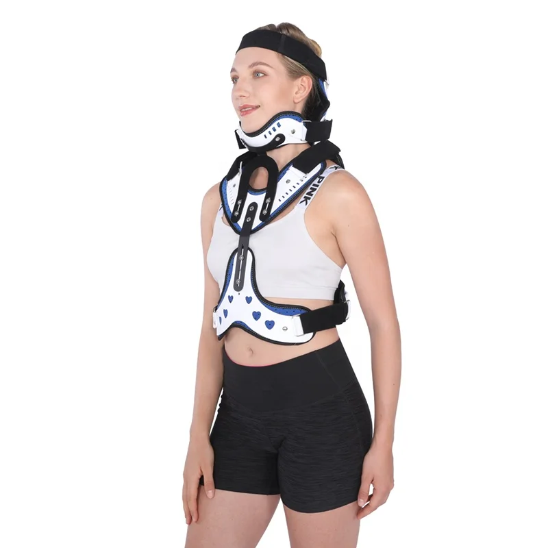 TJ-NM001 Adjustable Height Therapy Lumbar Cervical Vertebra Tractor Portable Medical Neck Brace Shoulder Support US Class I