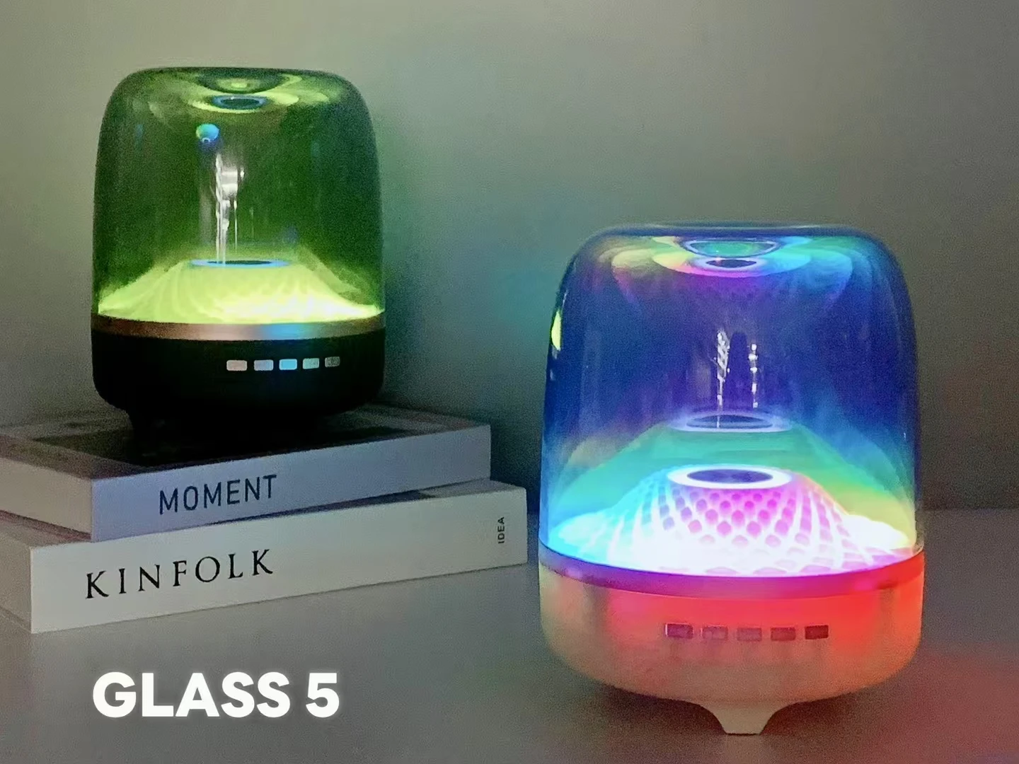 新しいDaha Glazed GLASS5ワイヤレスブルートゥーススピーカー