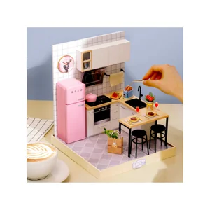 Wooden DIY Doll House With Furniture Luxury Simulation Dollhouse Assembling Toys for Kids Children Girl Gifts