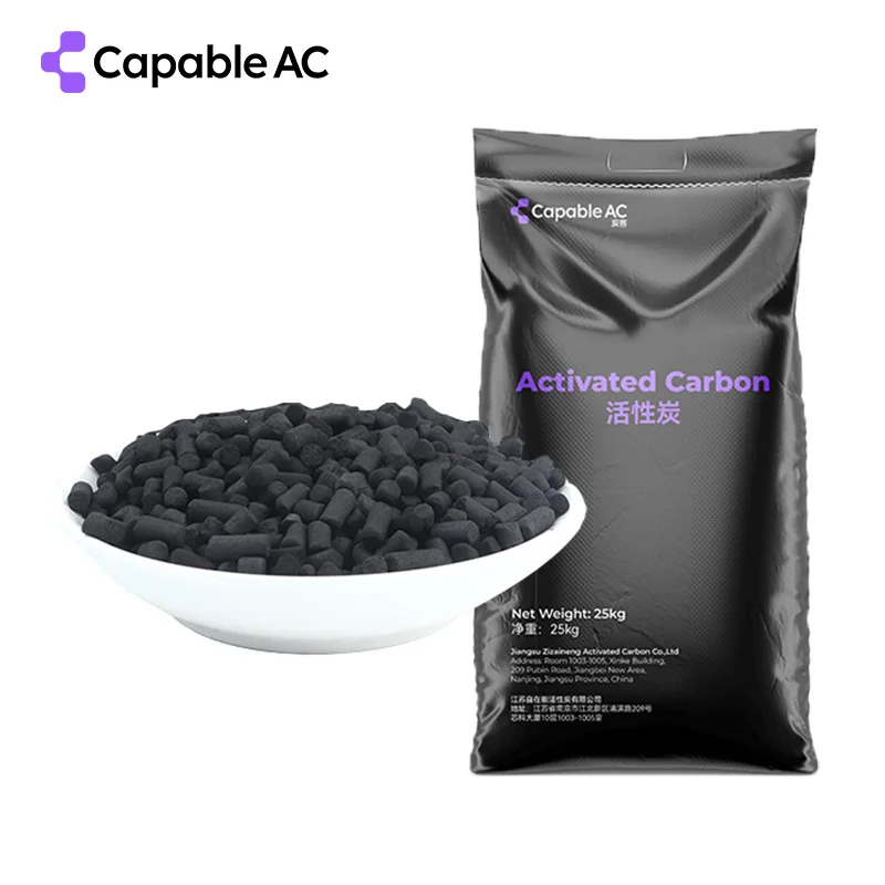 Bulk Columnar Activated Charcoal Pellet Effective Odor Control and Removal of Sewage Smells for Paper Chemicals Use