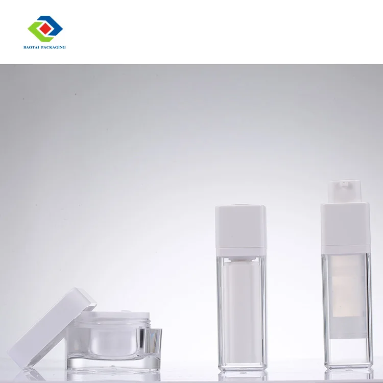 Empty 15ml 30ml 50ml Frosted Cream Cosmetic Lotion Resistant Luxury Plastic Acrylic Airless Pump Bottle With Pump