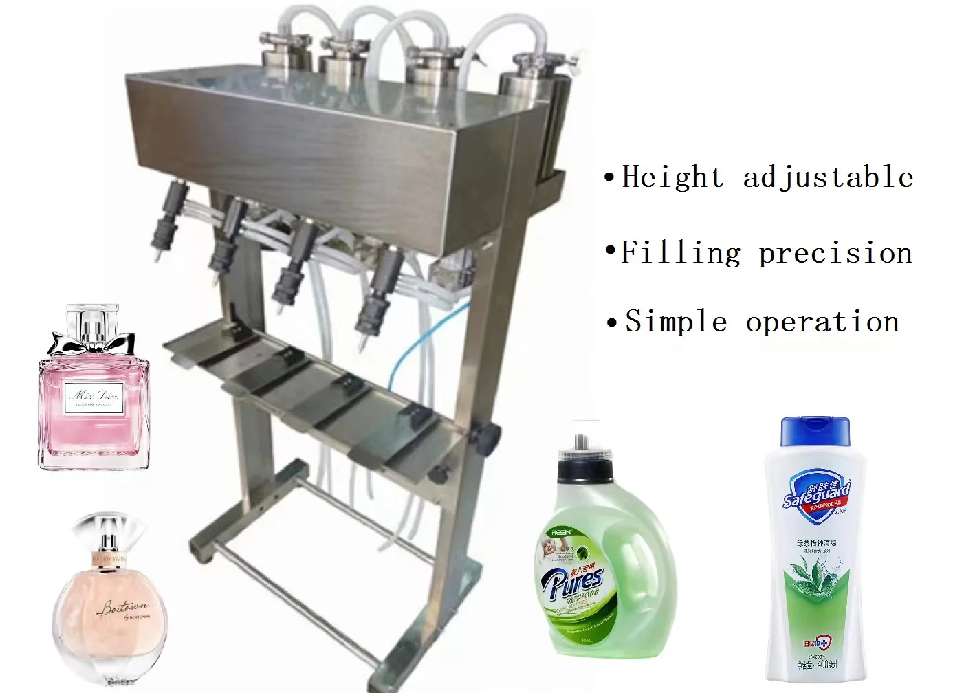 Small 10 ml 20 ml vacuum liquid perfume making production filler bottle filling machine perfume