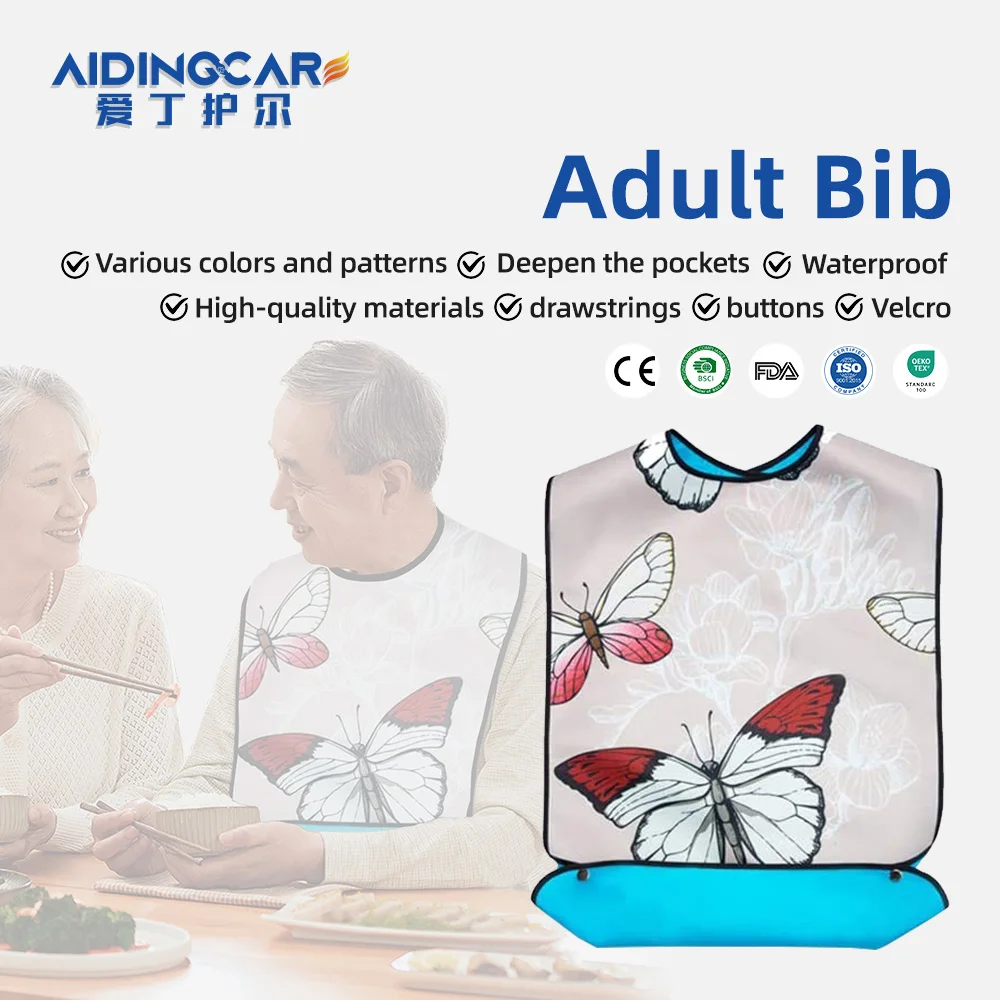 Wholesale Washable Clothing Protector Reusable Waterproof Large Feedin - product detail 1