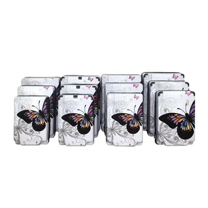 Butterfly Printing 20 Years Experience 12PCS ABS PC Semi-Finished Luggage Easy Assembly Durable Fashionable Business Style