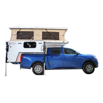 Flatbed Overland 4x4 Mid Truck Camper Trailer Picup Module Pop It Slide ...