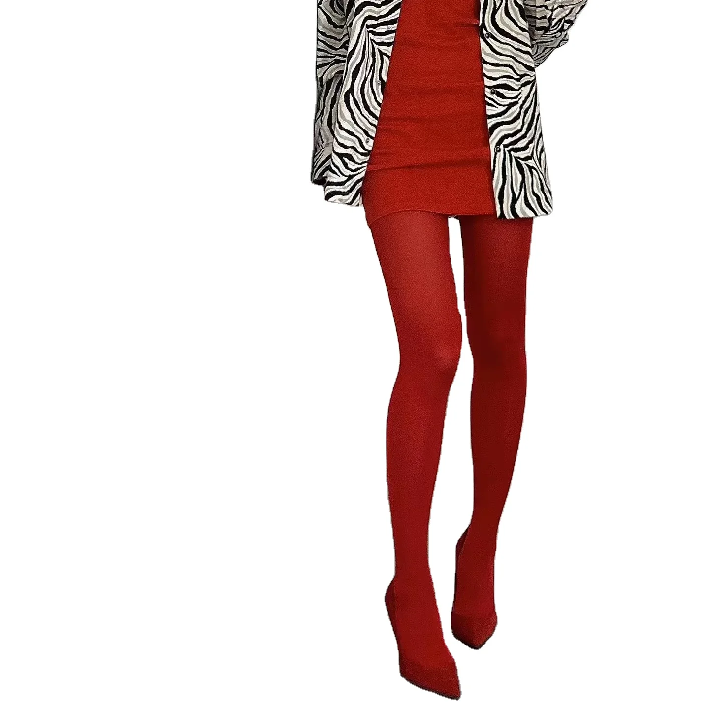 Женские мягкие полупрозрачные однотонные колготки 80 денье