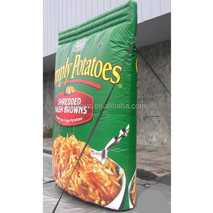 Giant Custom Inflatable Bags of Lay's Potato Chip Replicas for Shops Advertising,PVC Inflatable Chips Bags Balloon