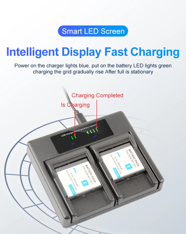 RingTeam NP-FE1 Dual Charger with LCD Light NPFE1 Battery Charger for Sony DSC-T7 DSC-T7S DSC-T7 B Cameras details