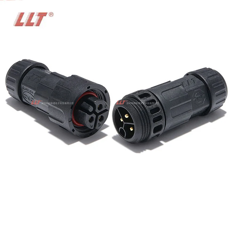 Llt M19 Ip68 Assembly Connector 2 3 4 5 6 7 9 10 Pin Waterproof ...