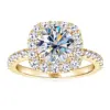 Moissanite+GRA Certificate-Gold