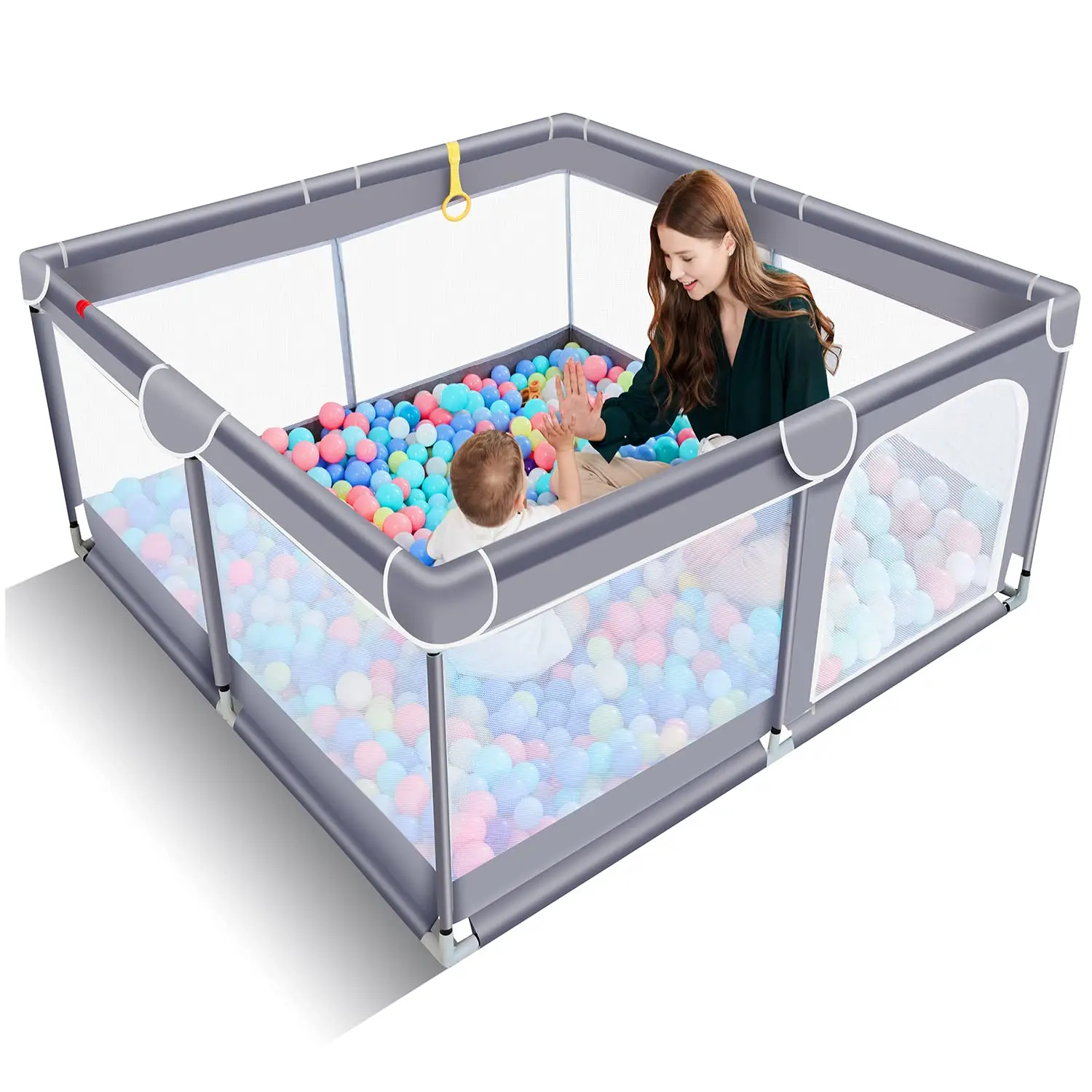 Baby Playpen for Toddler, Large Baby Playard, Indoor & Outdoor Kids Activity Center with Anti-Slip Base