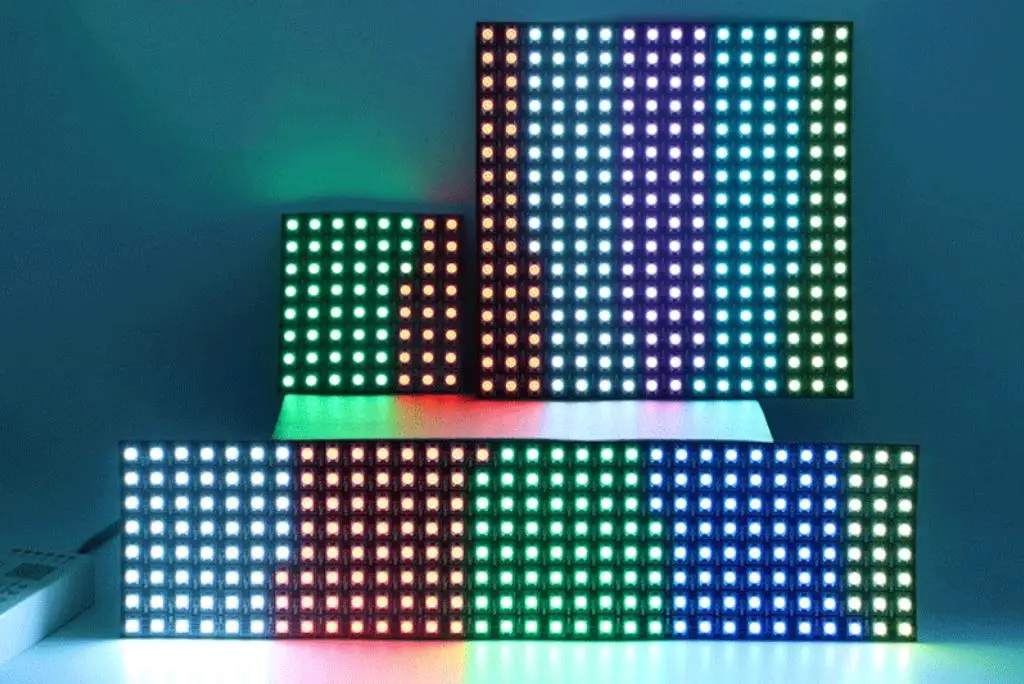 Rgb Programmable Soft Color Screen 5050 Full Color Led Pixel Screen Car ...