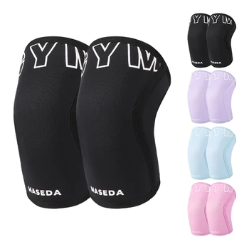 KS-2235# Custom Color 7mm Weightlifting Neoprene Knee Brace  Compression Powerlifting Knee Sleeve